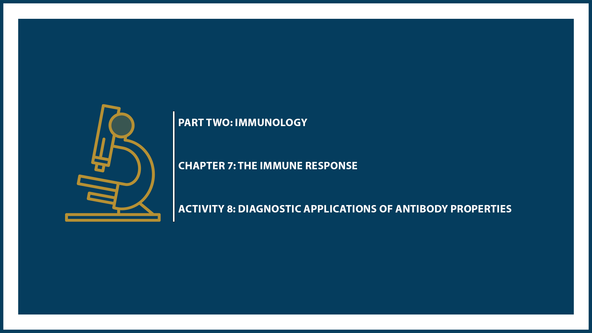 Unit Two: Chapter 7 - Document 8: Diagnostic applications of antibody properties